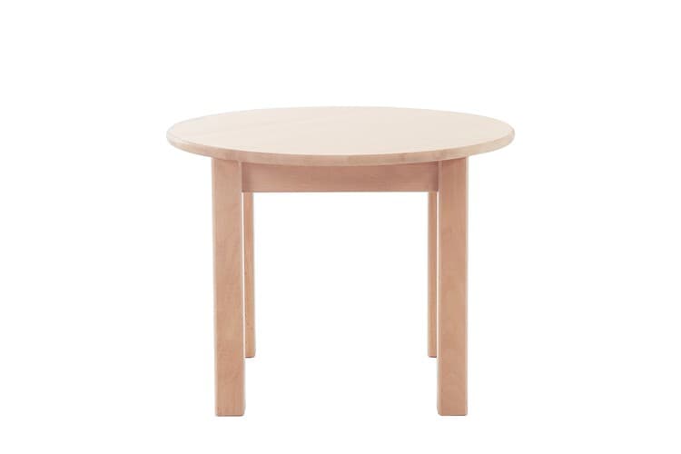 Round beech activity table for childcare – MJK Furniture