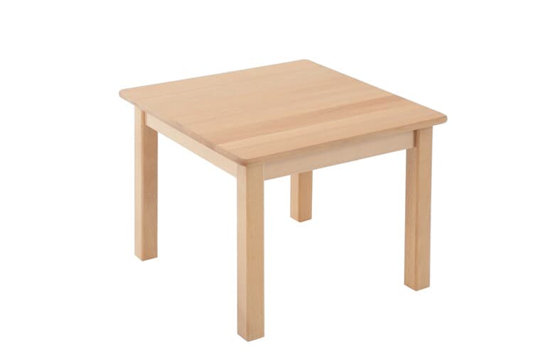 Square beech activity table for childcare – MJK Furniture