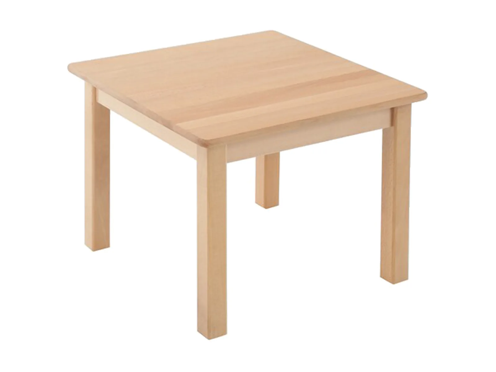 MJK TB-302 solid beech square children's table for Montessori and preschool classrooms